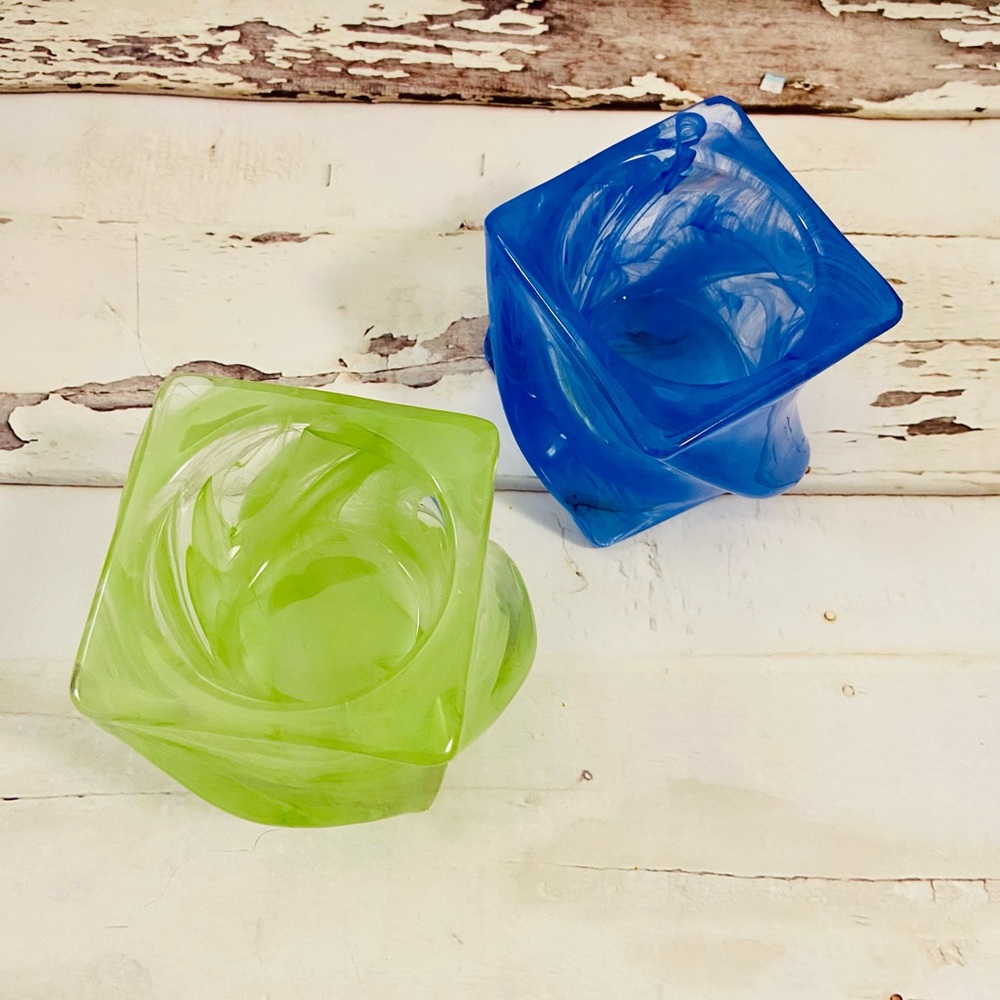 Twisted Votive Candle Holder Pair, Partylite Expressions